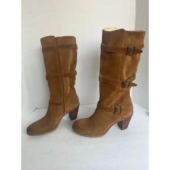 Via Spiga Shoes Via Spiga Brown Suede And Leather Western